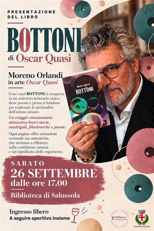 Presentazione del libro BOTTONI di Oscar Quasi